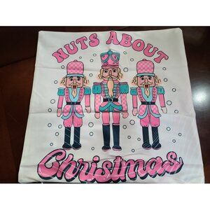 Nutcracker Christmas Pillow Cover Soft Accent Decorative Case Xmas Holiday Decor